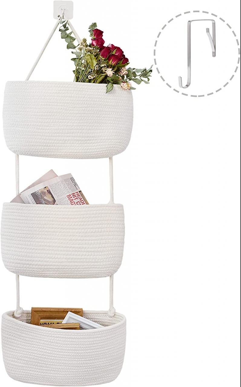 Wall Hanging Baskets for Bathroom Storage