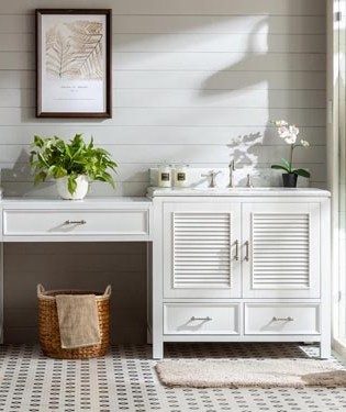Bathroom Sink Vanity With Dressing Makeup Center