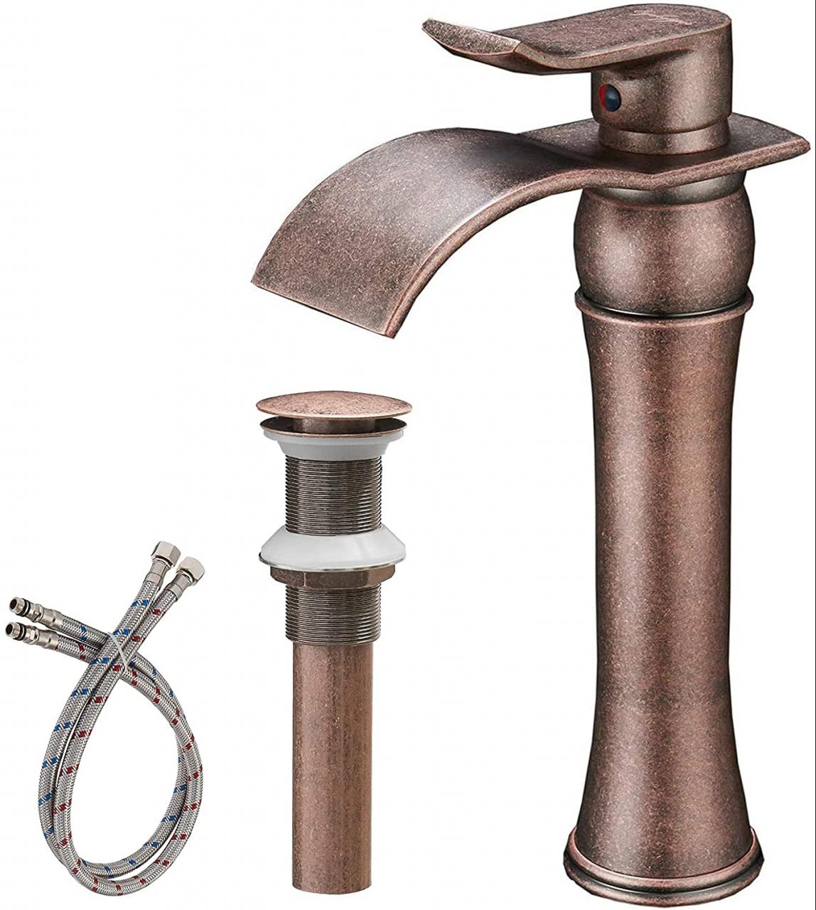 Copper Waterfall Bathroom Faucet