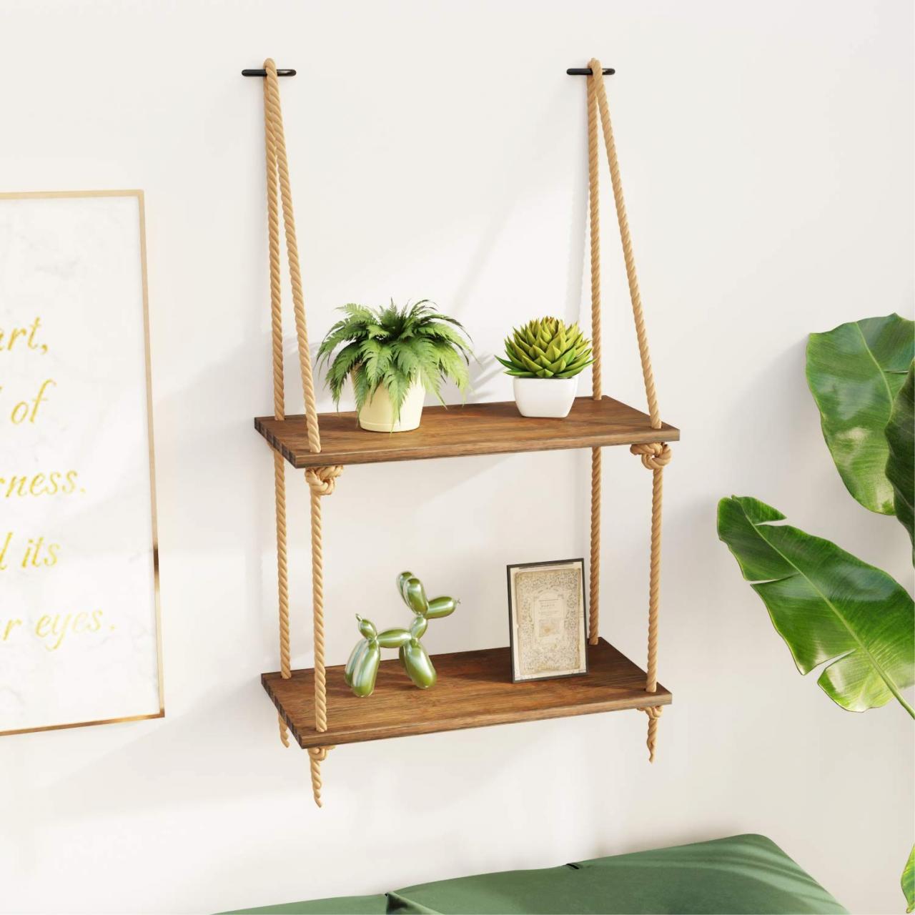 Bathroom Hanging Rope Shelf