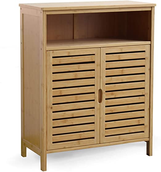Bathroom Storage Cabinet Natural Wood