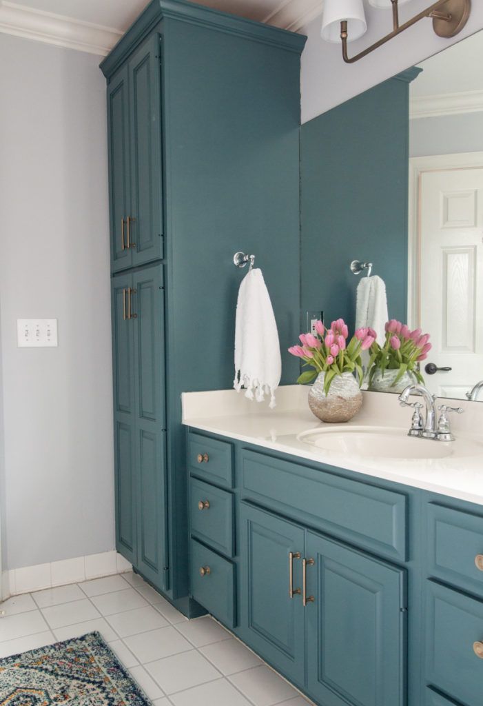 Painted Bathroom Cabinets Pinterest