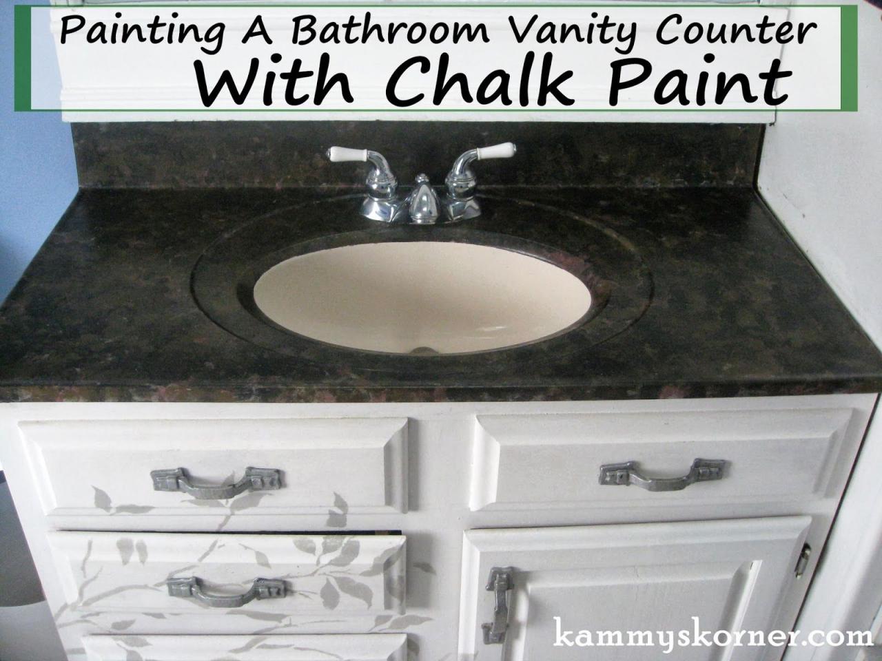 Can You Paint A Bathroom Vanity Top