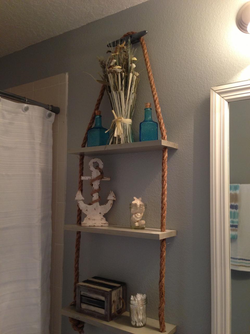 Nautical Bathroom Shelf Ideas