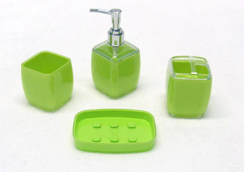 Bathroom Accessories Lime Green
