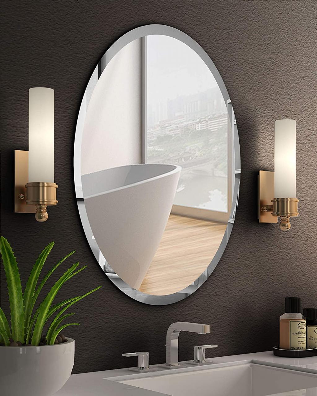 Bathroom Mirrors Frameless Beveled