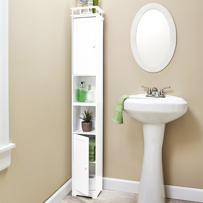 Slimline Bathroom Cabinets White