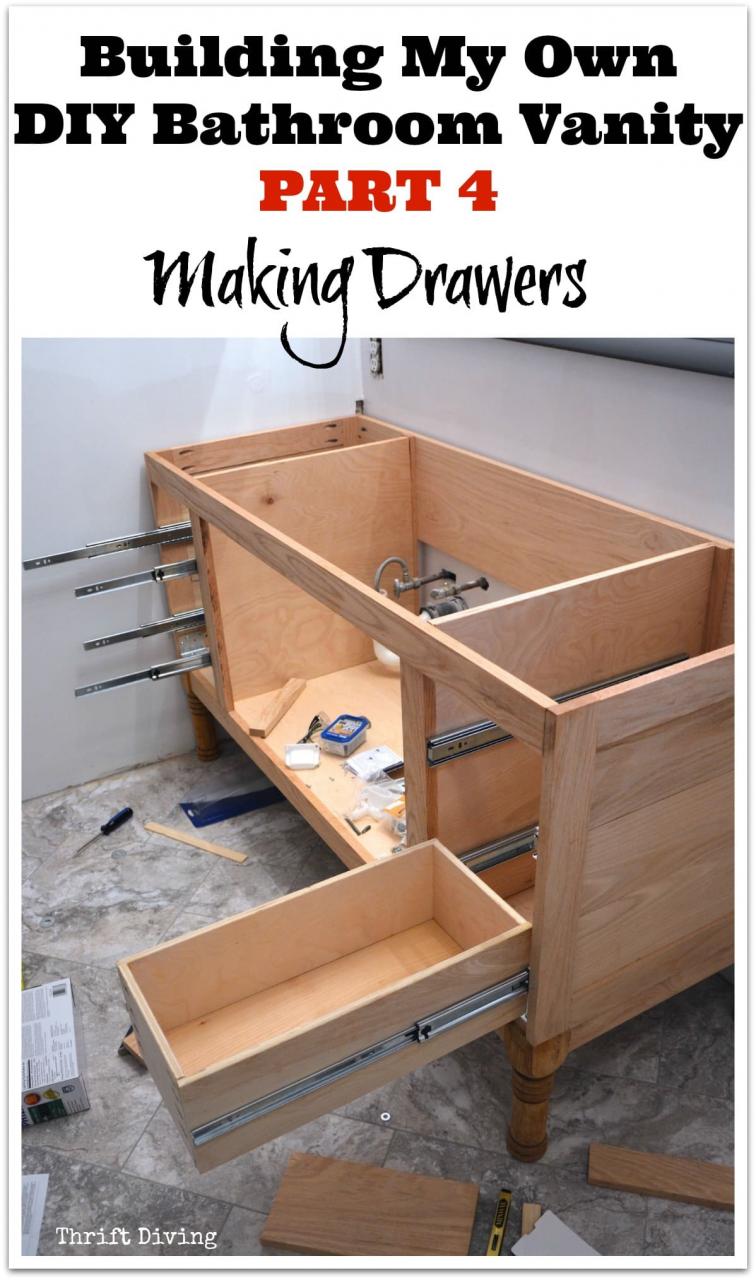 How To Build A Bathroom Cabinet With Drawers
