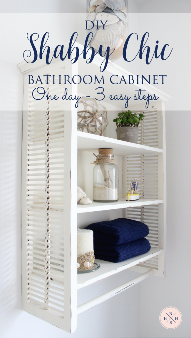 Shabby Chic Small Bathroom Cabinet