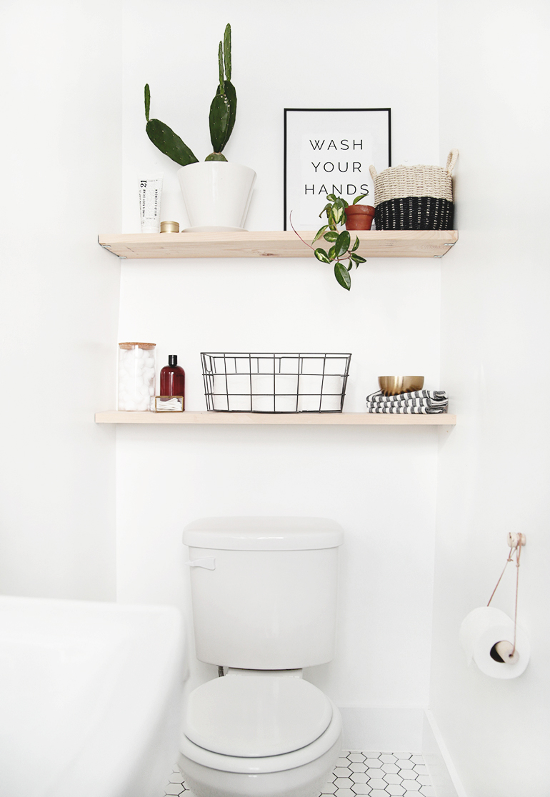 Bathroom Shelf above the Toilet