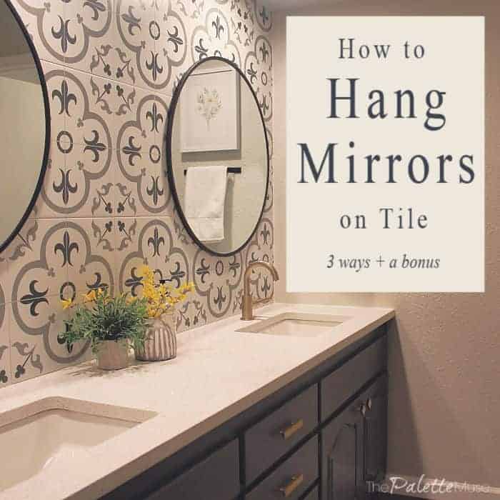 Bathroom Mirror On Tiled Wall
