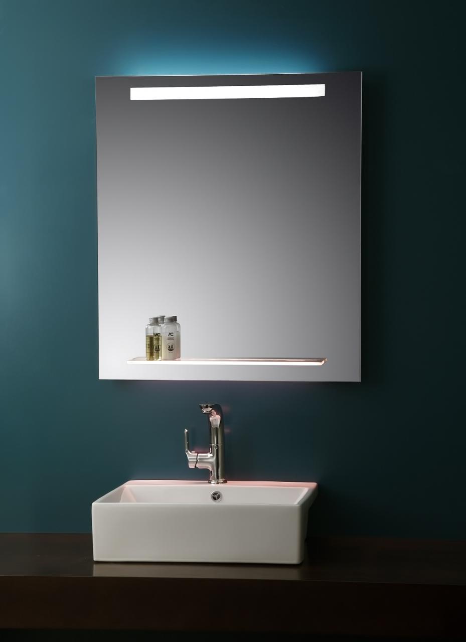 Led Bathroom Mirrors With Shelf