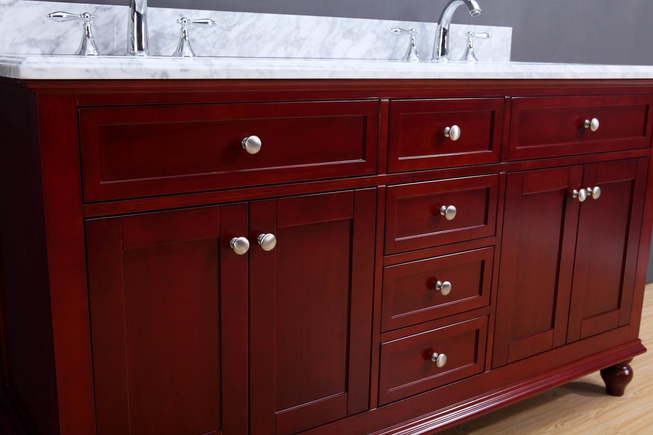 Cherry Bathroom Vanity Set
