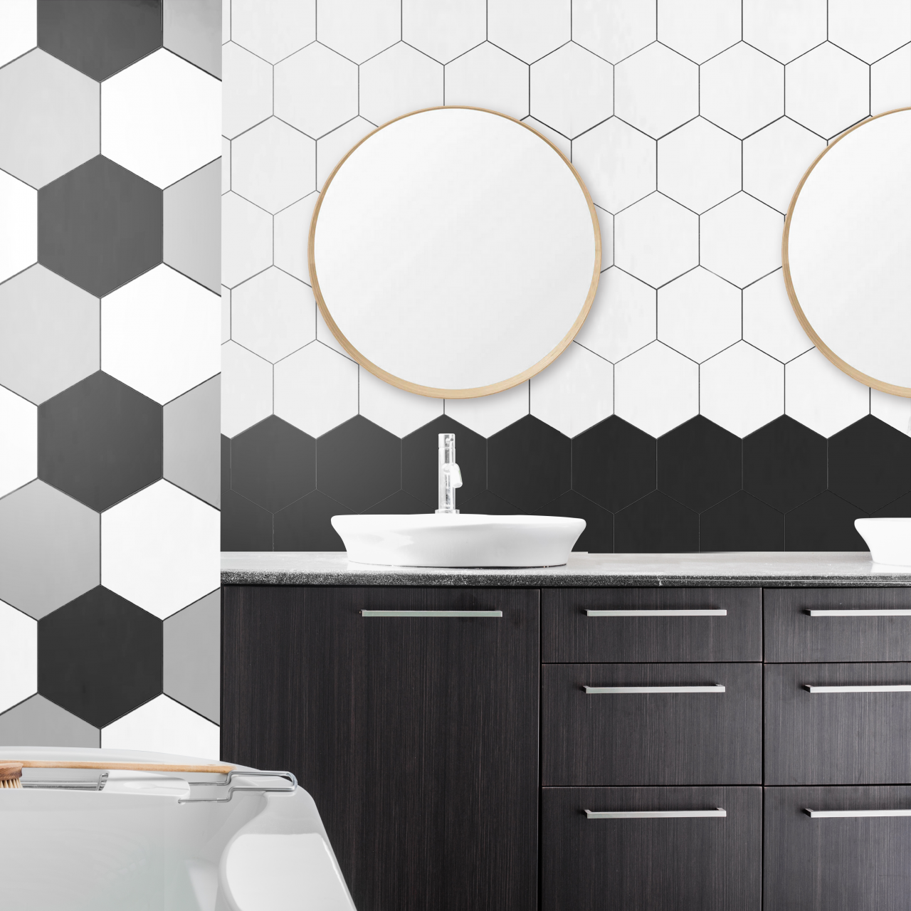 Bathroom Tiles Hexagon