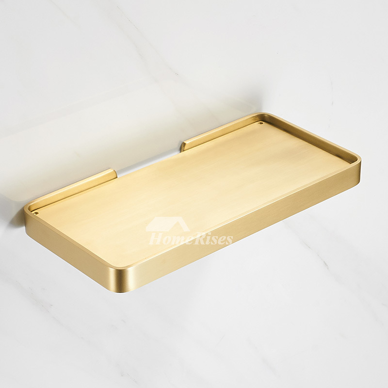 Small Gold Bathroom Shelf