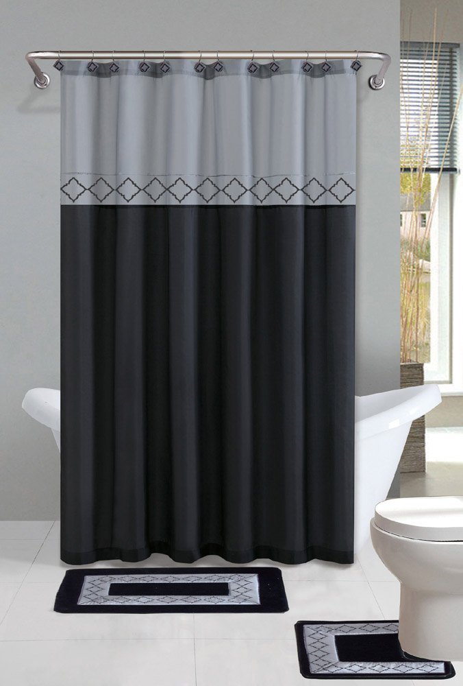 Black White And Grey Bathroom Accessories
