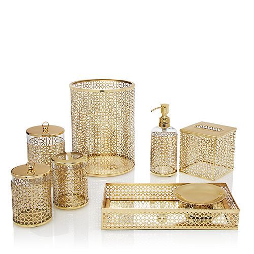 Bathroom Accessories In Gold Or Brass Colour
