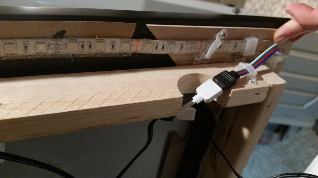 Backlit Bathroom Mirror DIY