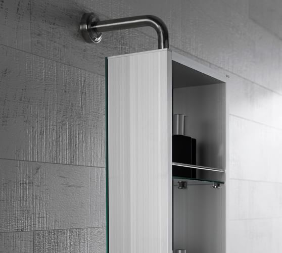 Swivel Bathroom Mirror Storage