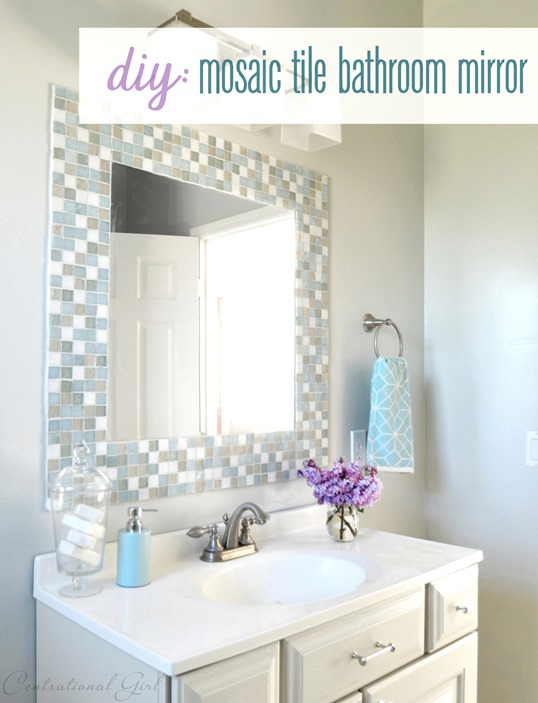 Framing A Bathroom Mirror With Tile