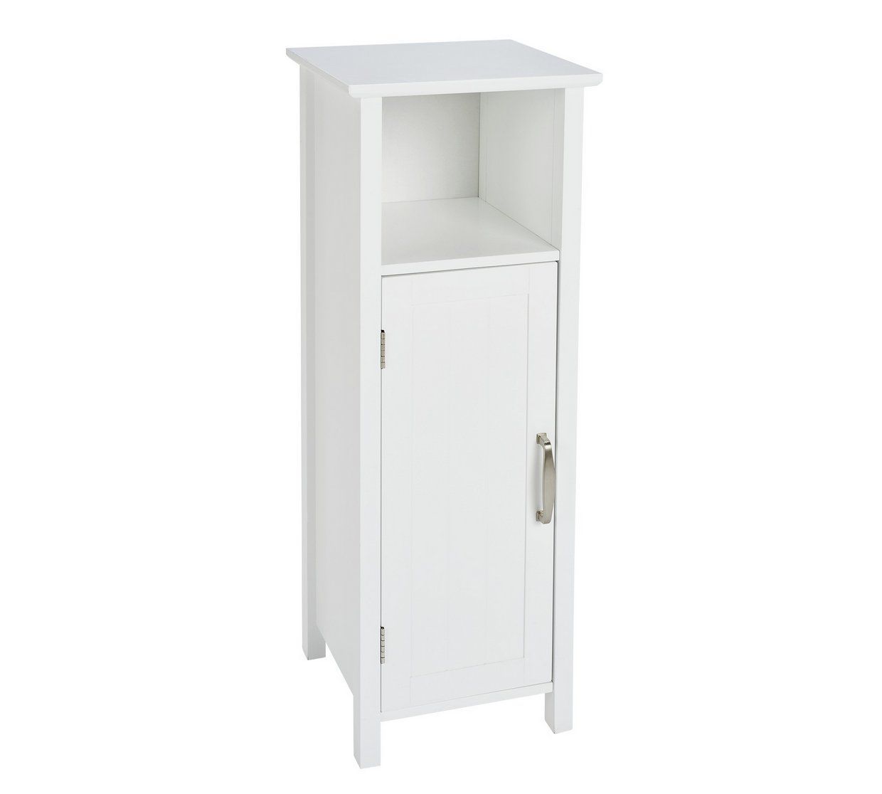 Tongue and Groove Bathroom Storage Unit White