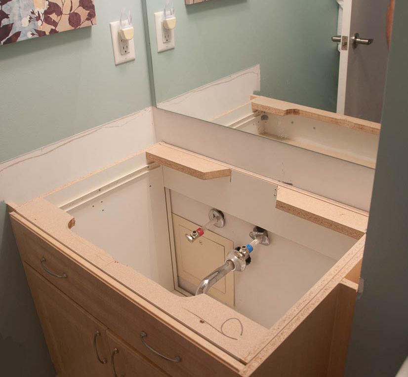 How To Install Bathroom Cabinet And Sink