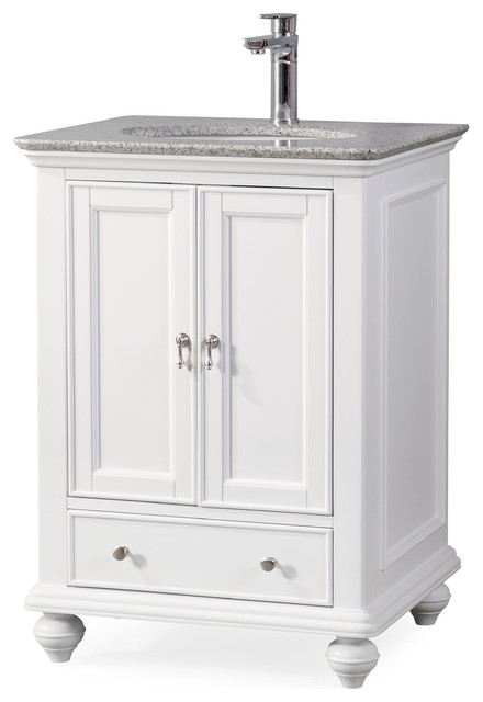 Small White Bathroom Vanity With Sink