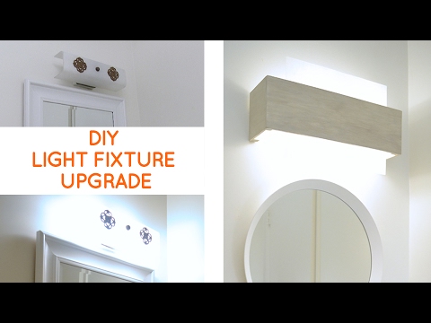 DIY Bathroom Light Covers