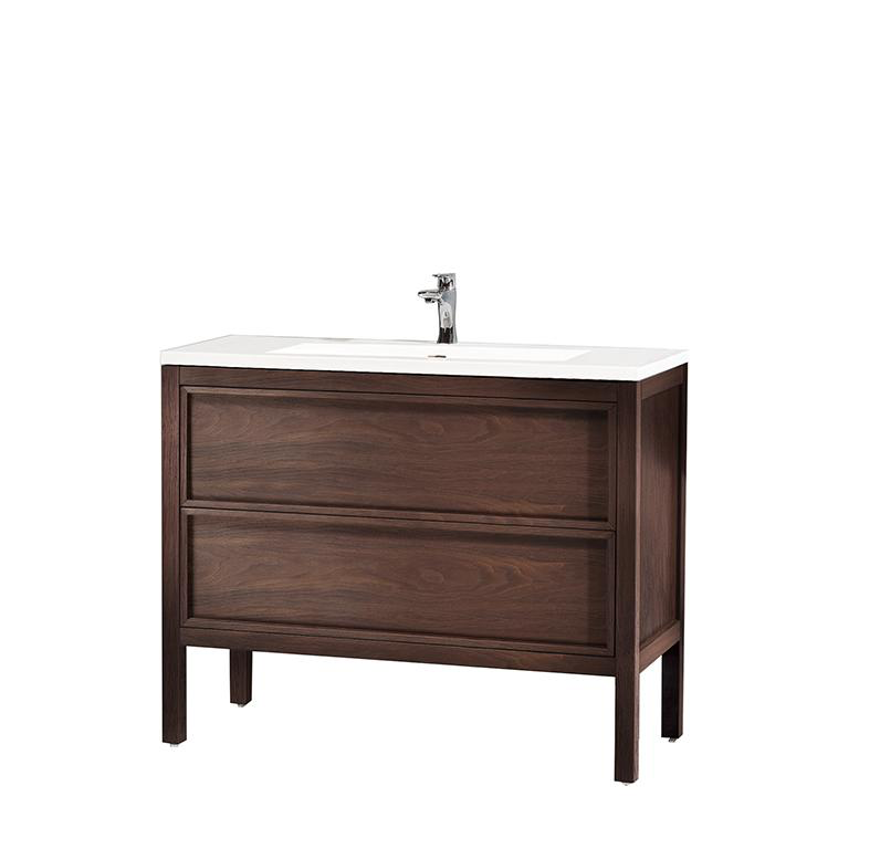 Walnut Free Standing Bathroom Cabinet