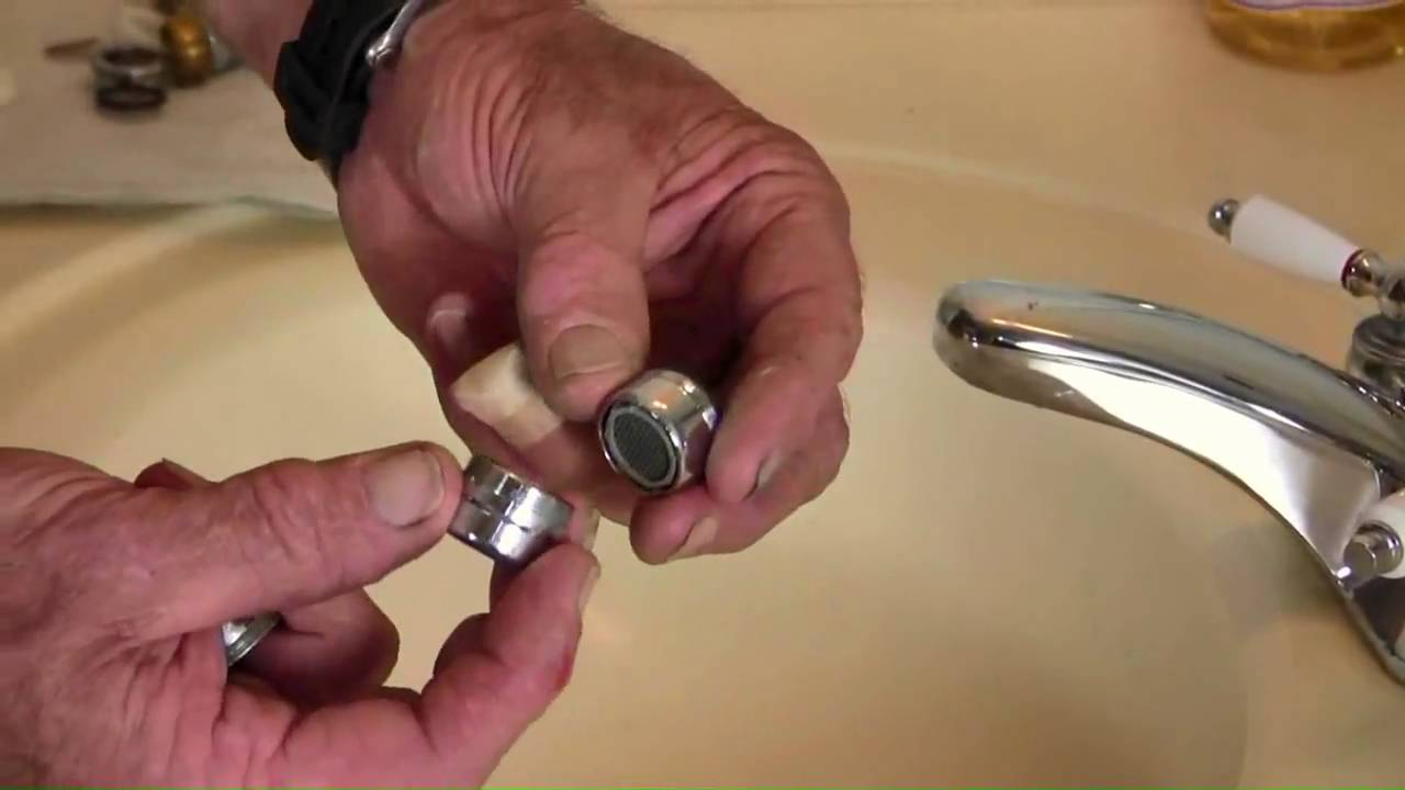 Bathroom Faucet Aerator Replace