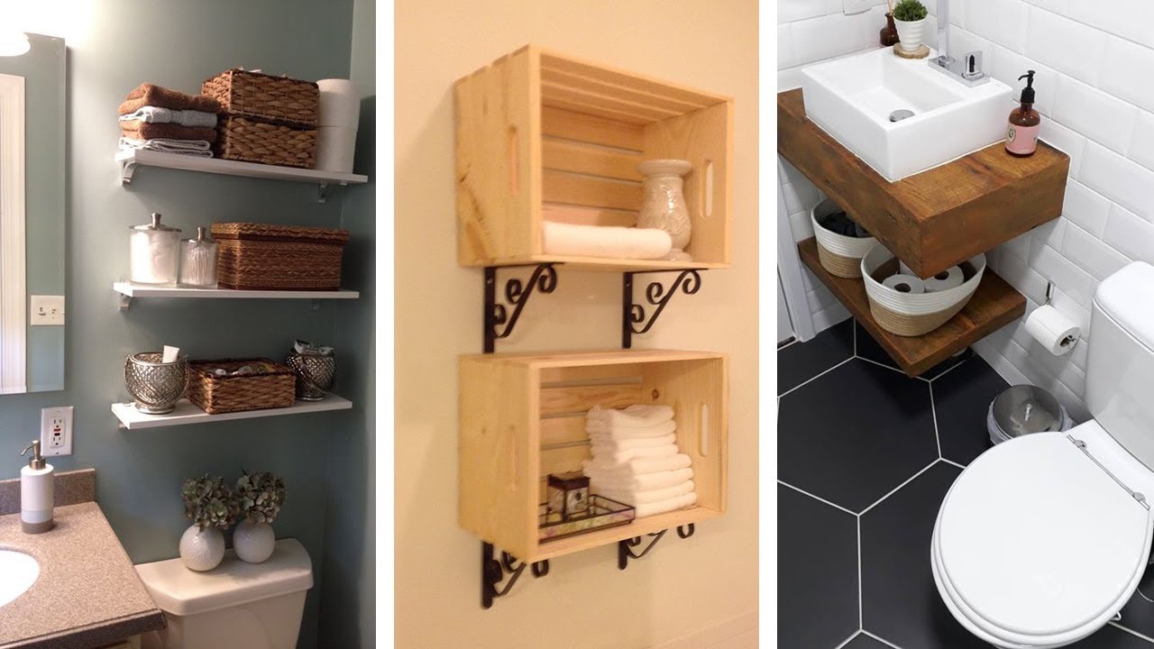 DIY Small Bathroom Shelf Ideas