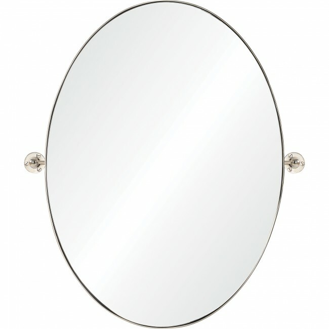 Oval Swivel Bathroom Mirror