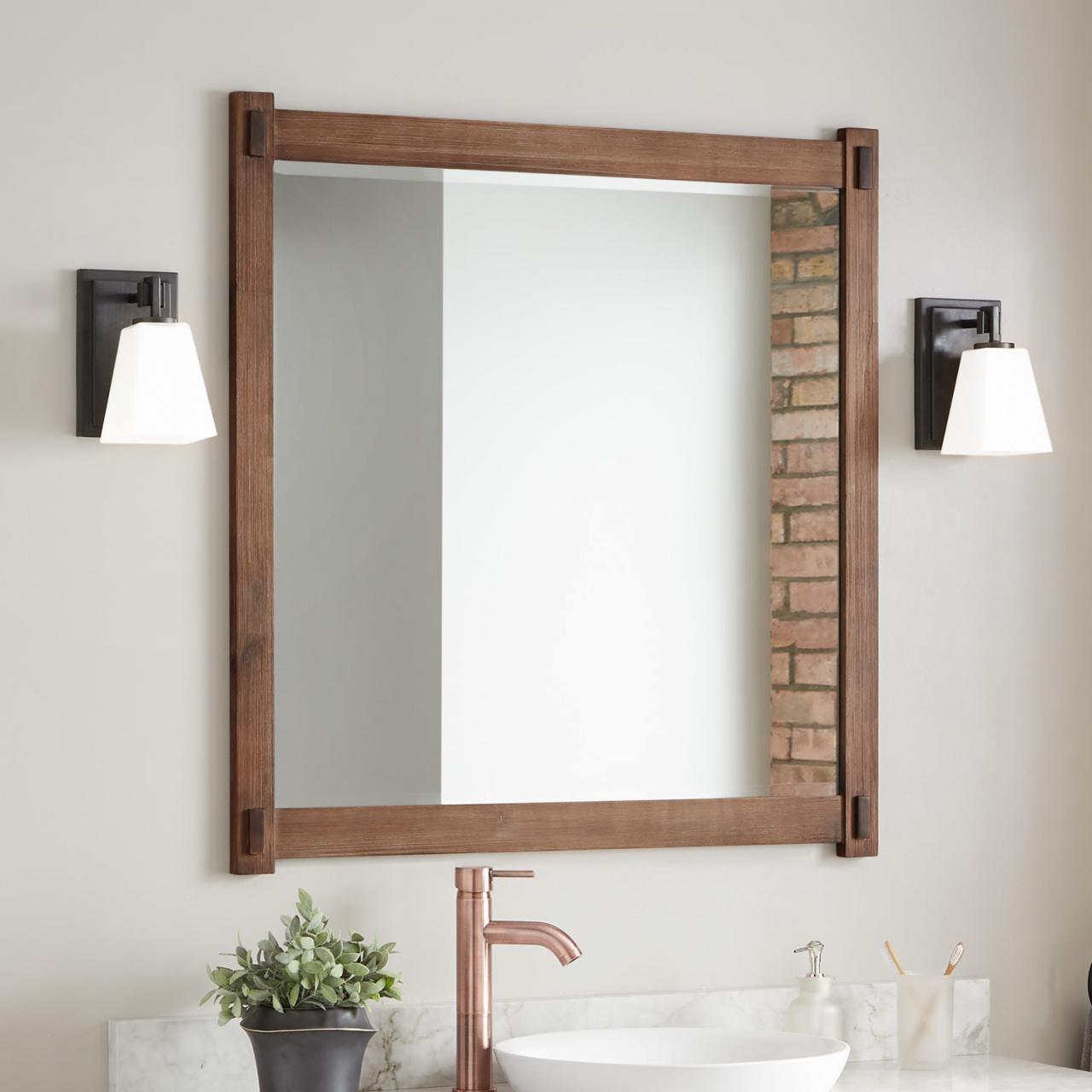 36 X 36 Framed Bathroom Mirror