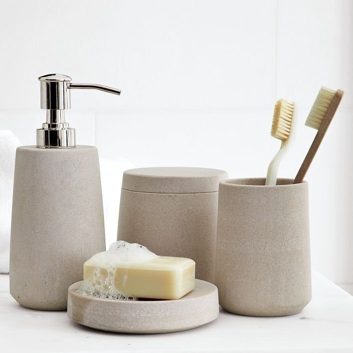 Stone Coloured Bathroom Accessories