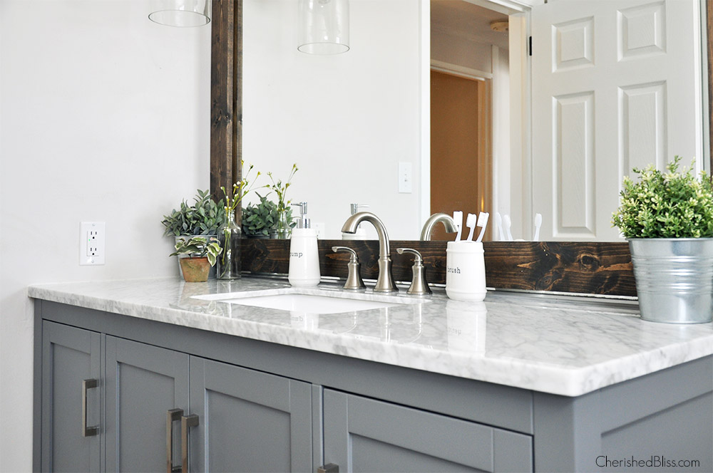 Bathroom Vanity Against Wall