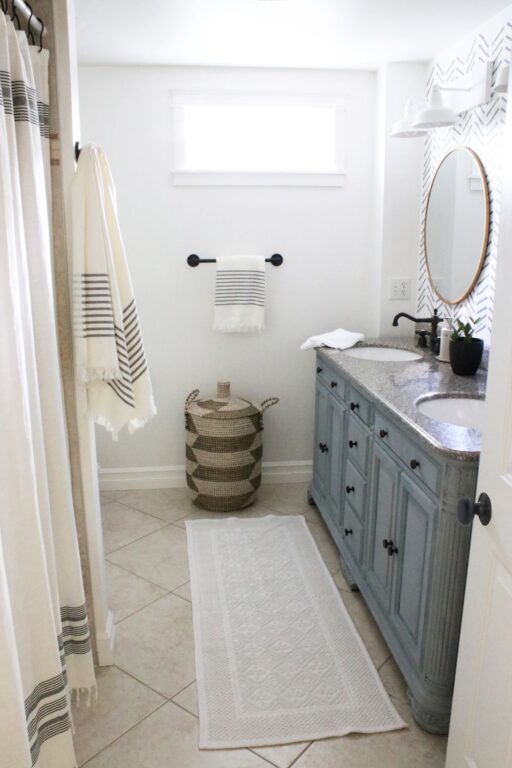 White Bathroom Light