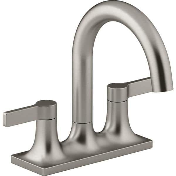 Brushed Nickel Centerset Bathroom Faucet
