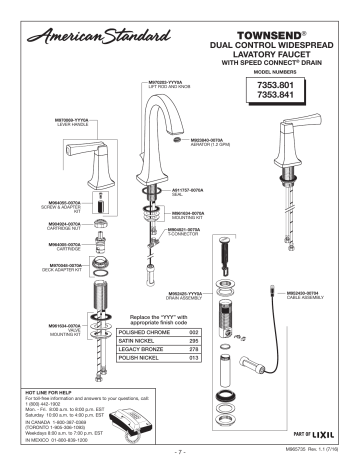 American Standard Bathroom Faucet Manual