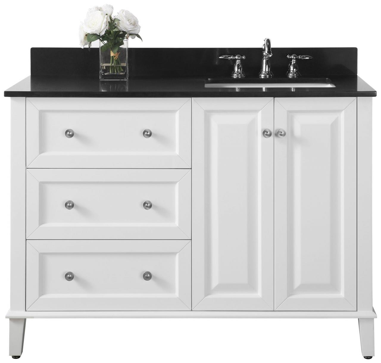 48 Inch Bathroom Vanity Right Side Sink