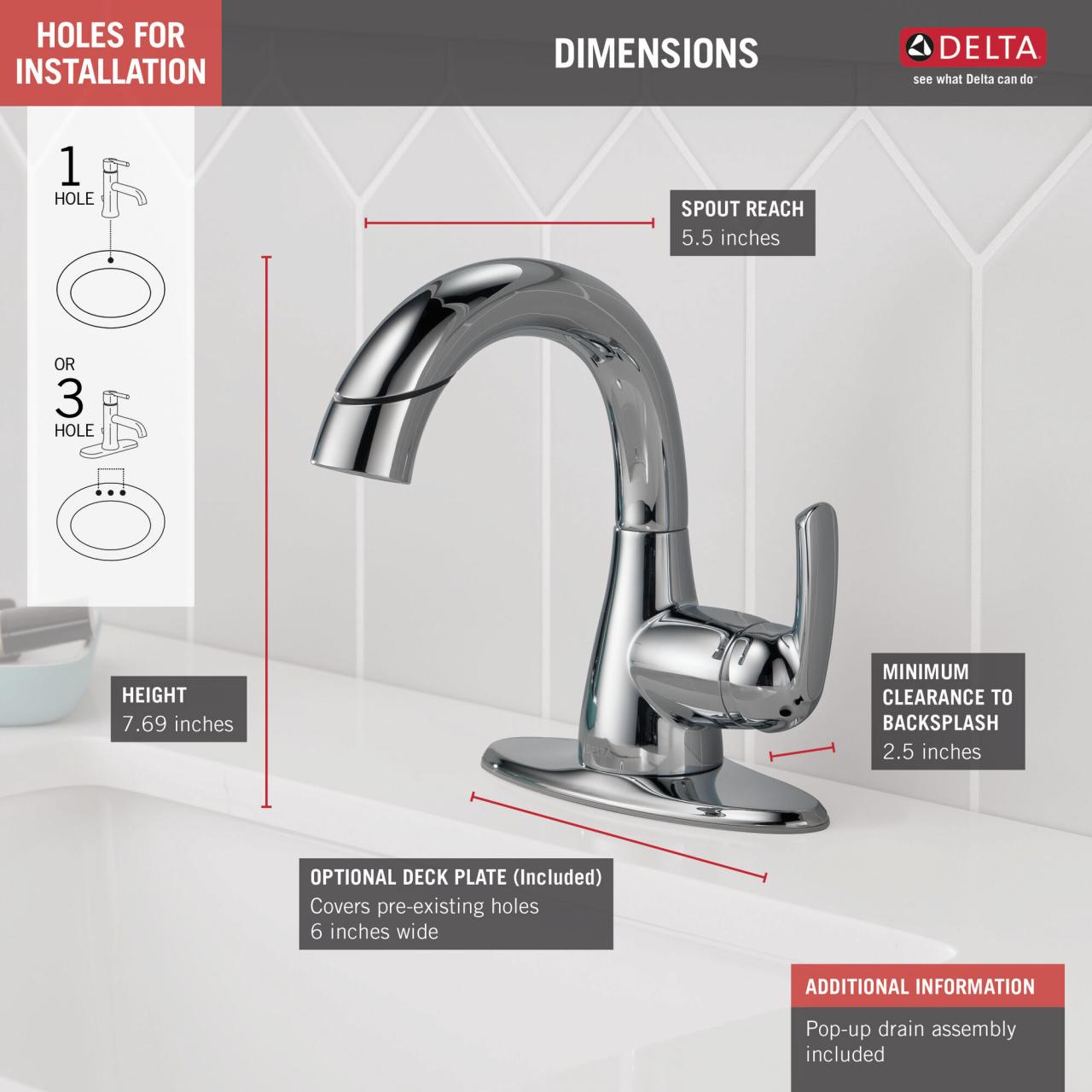 Bathroom Faucet 8 Inch Center Single Handle