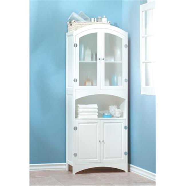 Tall Bathroom Cabinet With Glass Doors