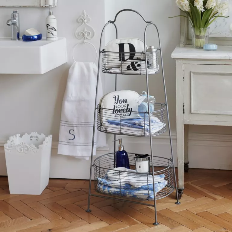 Bathroom Floor Shelf Ideas