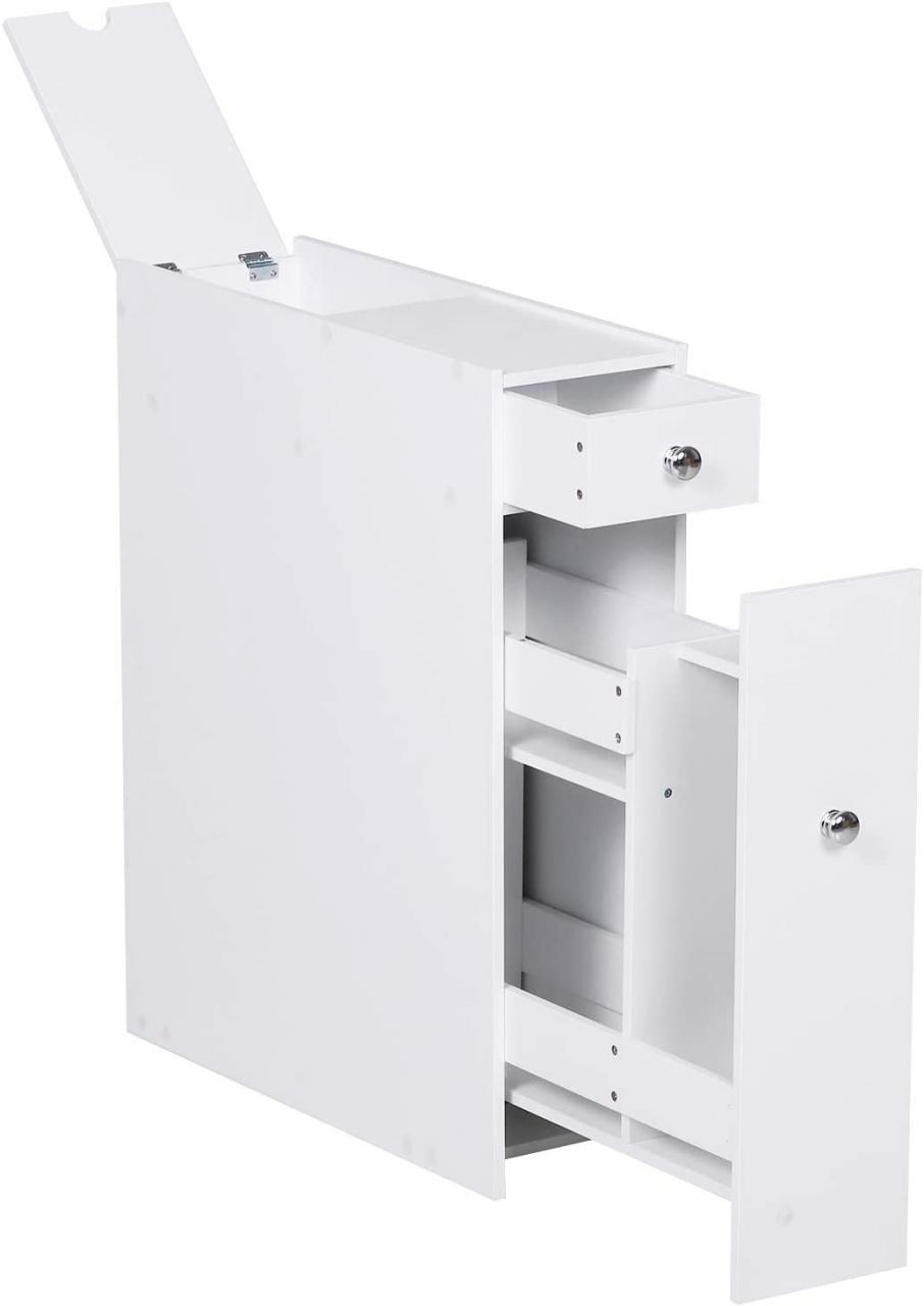 Skinny Bathroom Floor Shelf