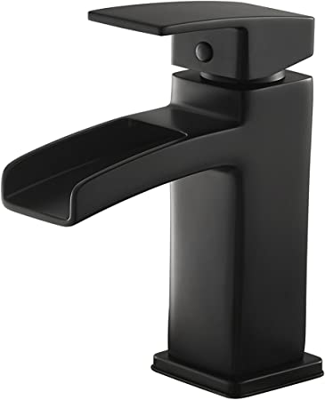 Black Waterfall Bathroom Faucet