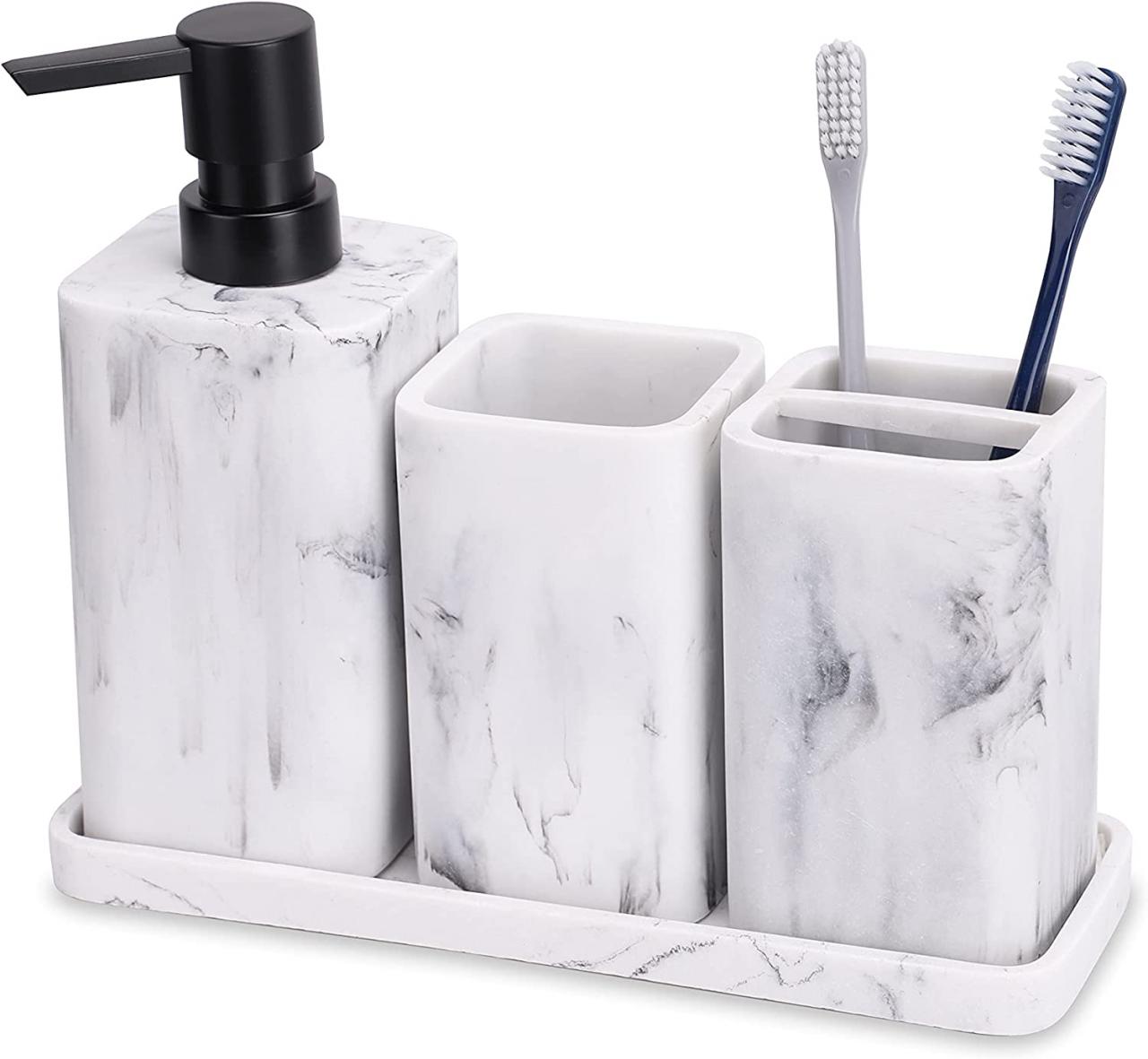 Bathroom Accessories Set With Tray