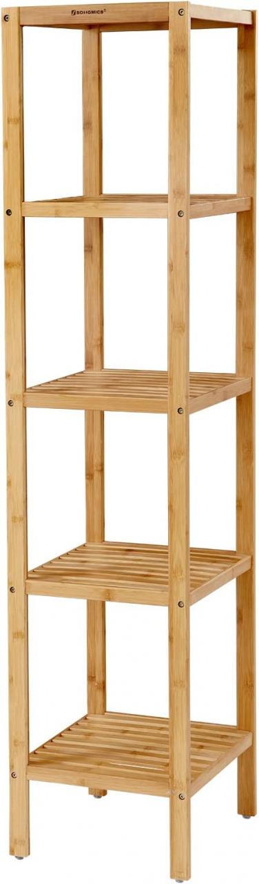 Bathroom Bamboo Shelf Unit