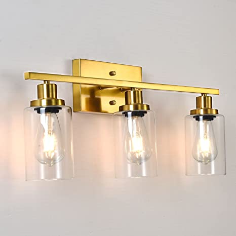 Brushed Gold Bathroom Light Fixtures