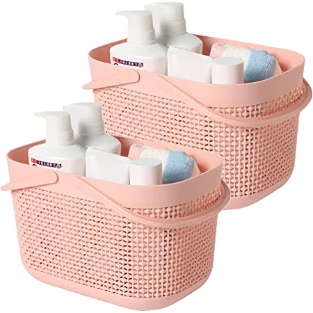 Bathroom Storage Baskets Pink