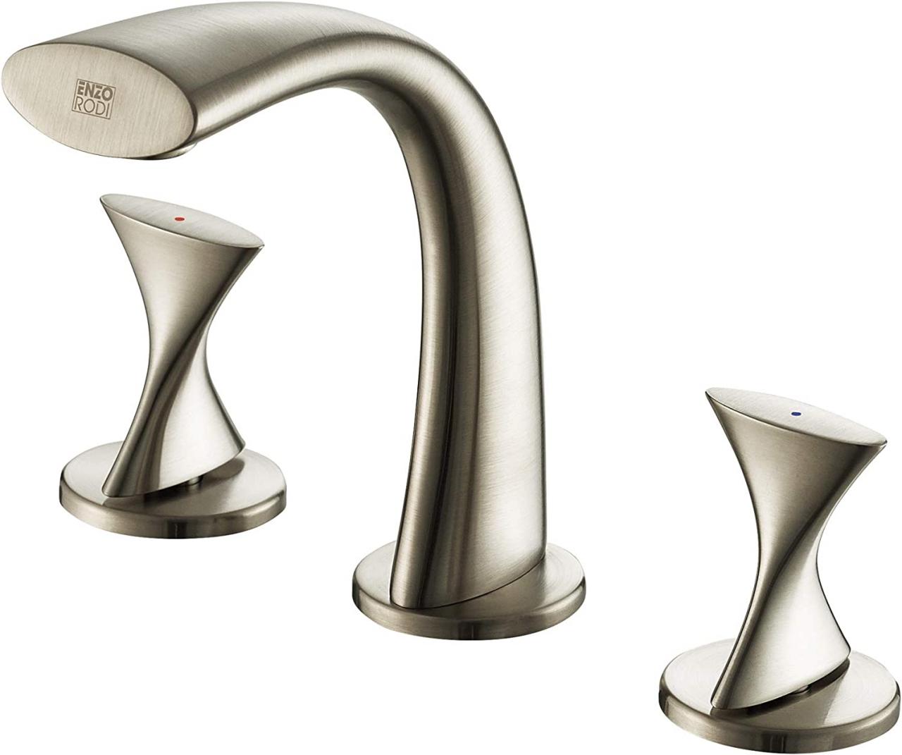 Bathroom Faucet 8 Inch Spread Brushed Nickel