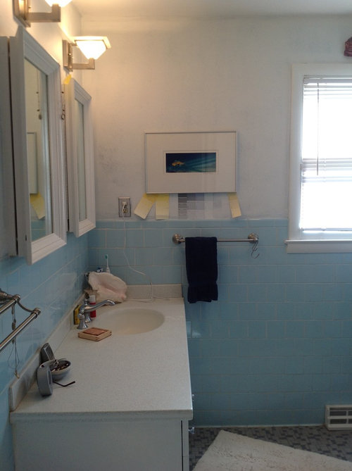 Baby Blue Bathroom Tile